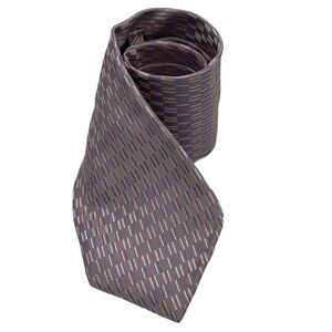 IKE BEHAR Men’s Textured Lavender Silk Tie Tonal Square Weave